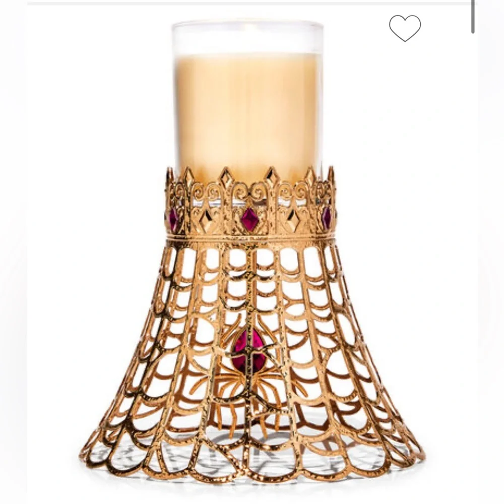 BATH AND BODY WORKS SPIDER WEB SINGLE WICK CANDLE HODLER
